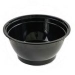 black bowl food container