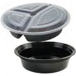 3 compartment plastic containers
